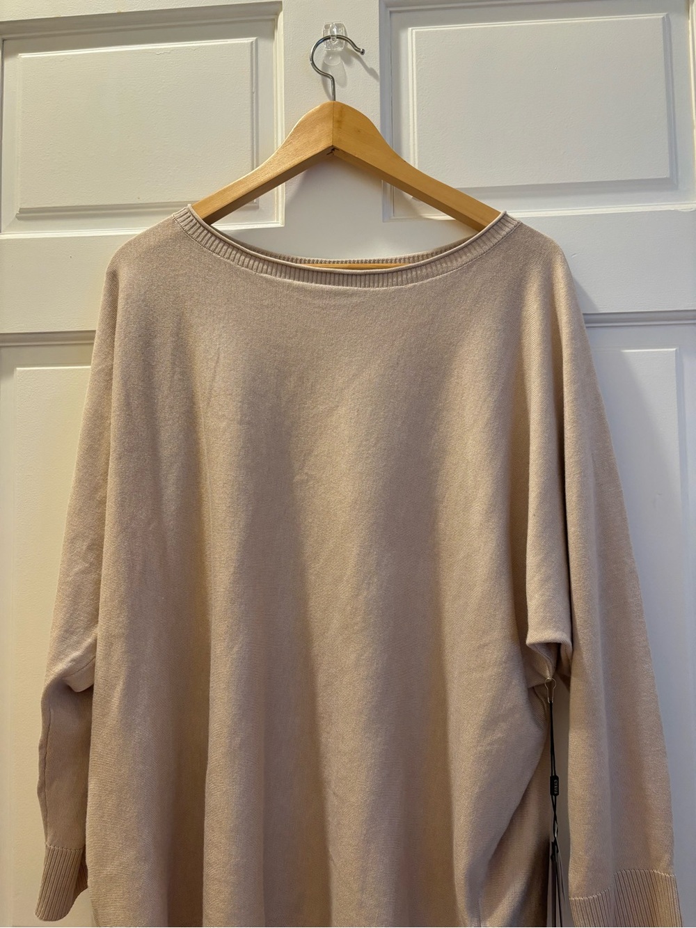 Cyrus Relaxed Boatneck Sweater - Light Cream